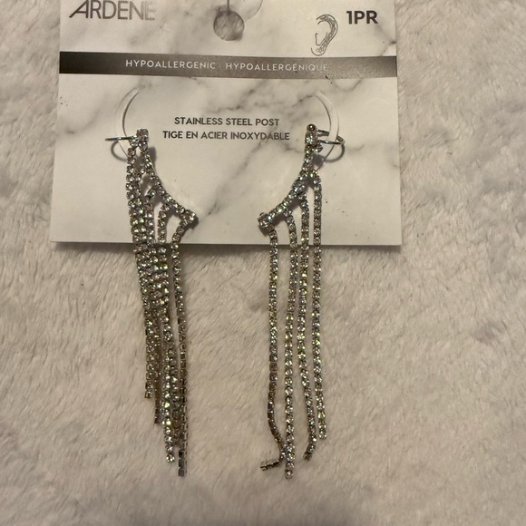 Dangle Rhinestone Ear Cuffs - Picture 4 of 5
